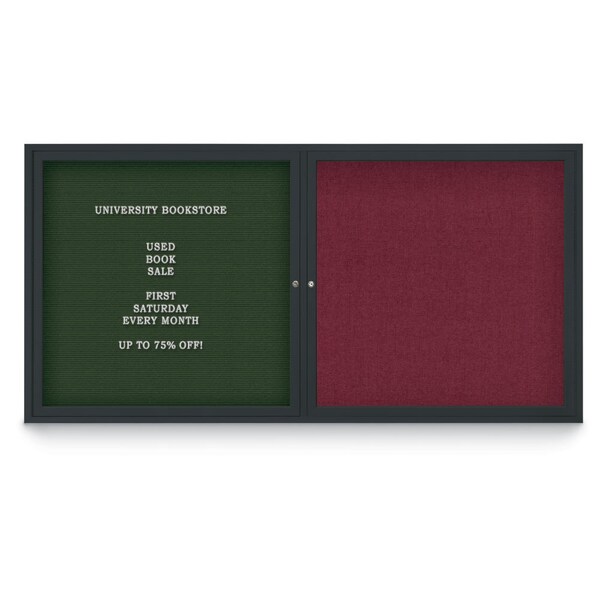 Corkboard, 24"x36", Deep Burgundy/Satin